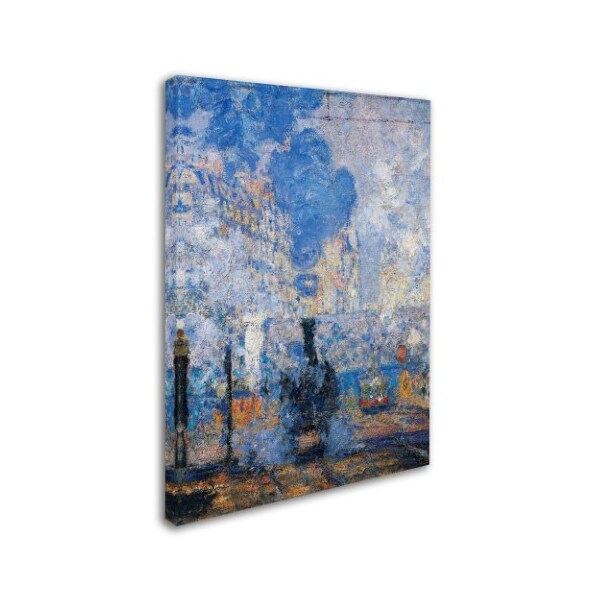 Claude Monet 'Saint Lazare Station' Canvas Art,18x24